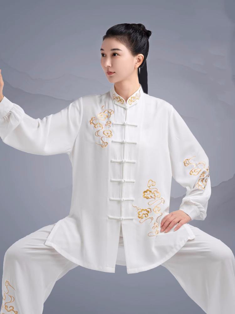 Tai Chi Clothing for unisex women wushu chinese kung fu uniforms Men taijiquan martial art stage performance clothes Baduanjin - Moderndancedress.com