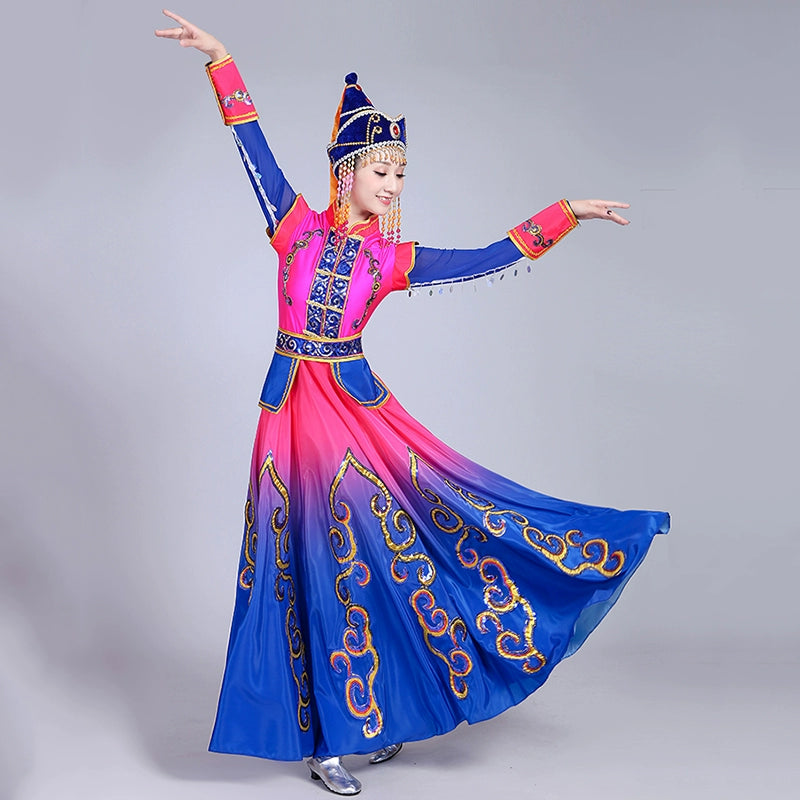 Folk Dance Costumes Mongolian dance, costume, performance, dress, chopsticks dance, modern Mongolian dress – Moderndancedress.com Folk Dance Costumes Mongolian dance, costume, performance, dress, chopsticks dance, modern Mongolian dress – Moderndancedress.com