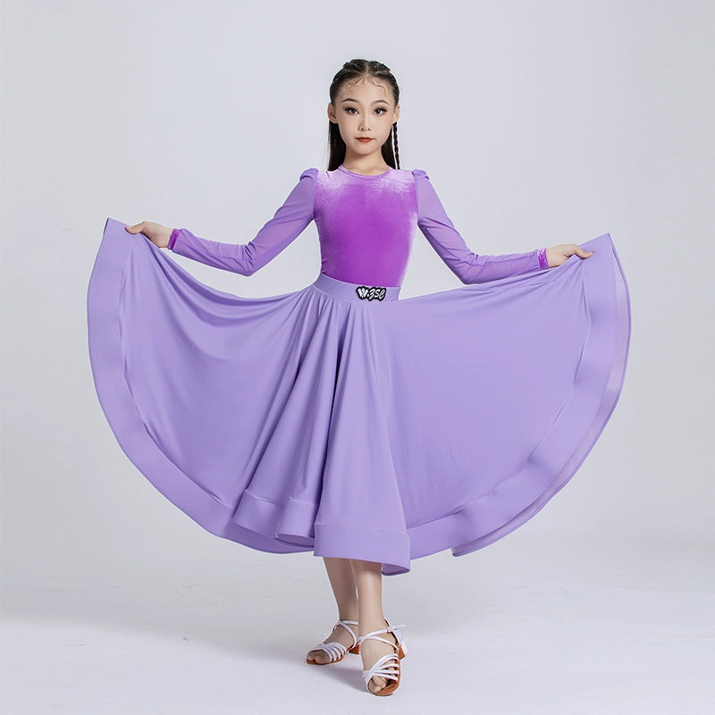 Light Purple Velvet Ballroom Dance Dresses for Girls Kids Children Waltz Tango Ballroom Performance Uniforms Party Performance Praise Dress Moderndancedress.com Light Purple Velvet Ballroom Dance Dresses for Girls Kids Children Waltz Tango Ballroom Performance Uniforms Party Performance Praise Dress Moderndancedress.com
