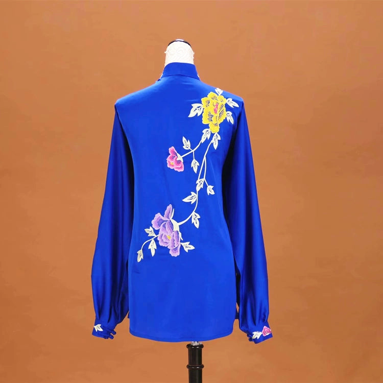Custom size tai chi clothing competition chinese kung fu uniforms martial art group performance suit for women - Moderndancedress.com