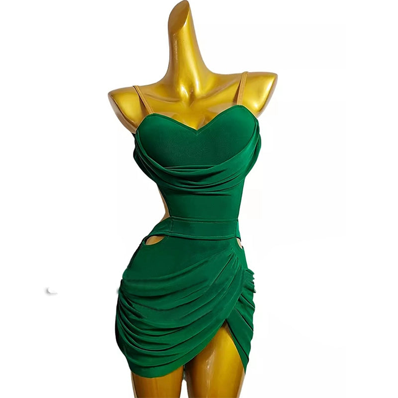 Dark Green Latin dance dresses for women girls backless salsa rumba chacha performance jazz dance costumes Moderndancedress.com Dark Green Latin dance dresses for women girls backless salsa rumba chacha performance jazz dance costumes Moderndancedress.com