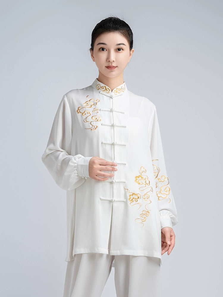 Tai Chi Clothing for unisex women wushu chinese kung fu uniforms Men taijiquan martial art stage performance clothes Baduanjin - Moderndancedress.com