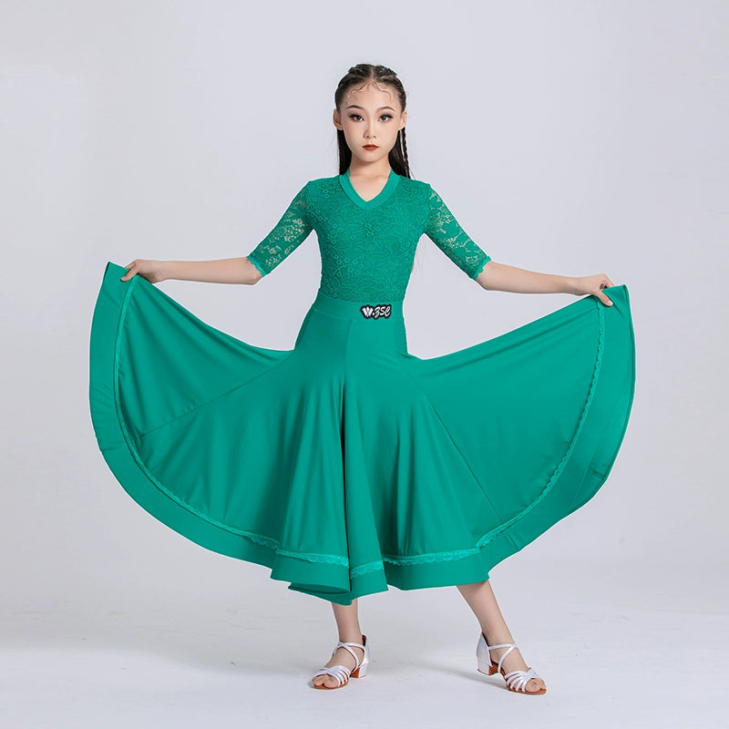 Green Lace Ballroom Dance Dresses for Kids Girls Competition Waltz Tango National Standard Dance Skirts Party Ball Gown Praise Dress for Children Moderndancedress.com Green Lace Ballroom Dance Dresses for Kids Girls Competition Waltz Tango National Standard Dance Skirts Party Ball Gown Praise Dress for Children Moderndancedress.com