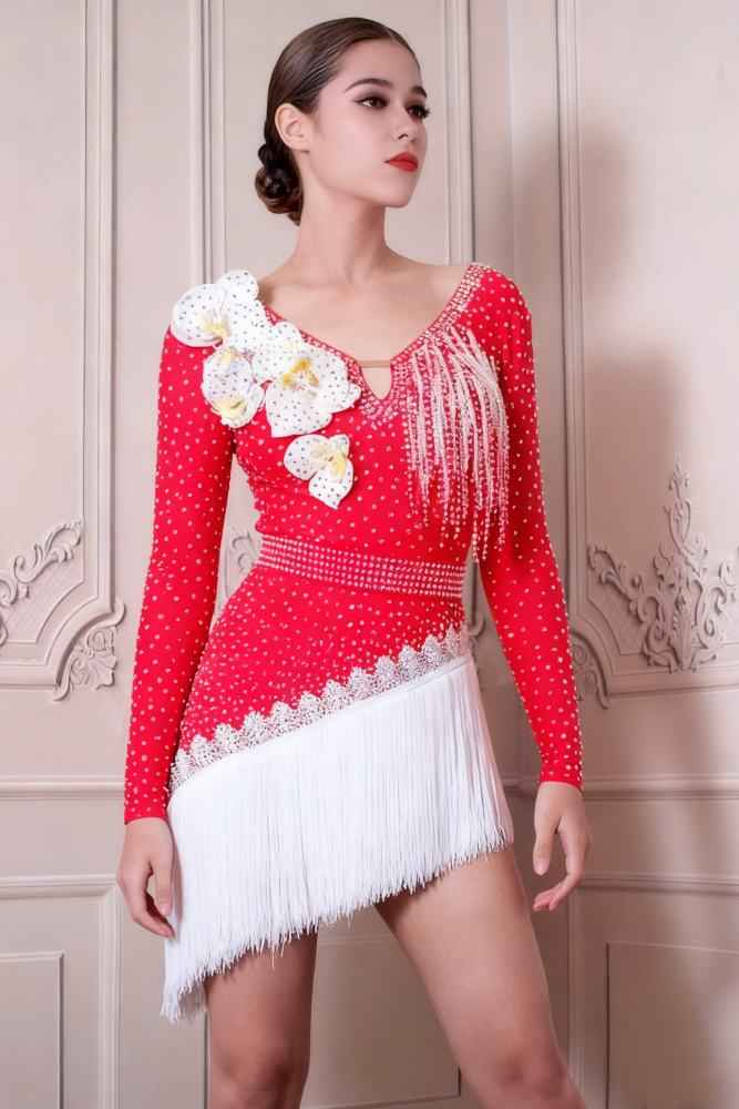 Custom Size Red White Competition Latin Dance Dresses for Women Girls Salsa Rumba Chacha Ballroom Performance Costumes – Moderndancedress.com Custom Size Red White Competition Latin Dance Dresses for Women Girls Salsa Rumba Chacha Ballroom Performance Costumes – Moderndancedress.com