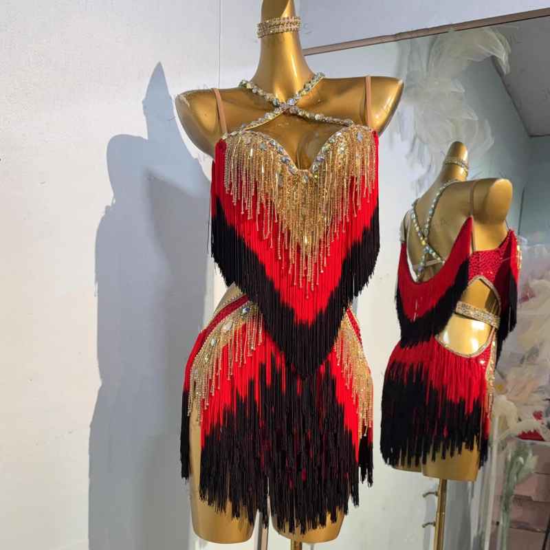 Custom Size Competition Latin Dance Dresses for Women Girls black white gradient Salsa Rumba Chacha Fringed Dance Costumes Moderndancedress.com Custom Size Competition Latin Dance Dresses for Women Girls black white gradient Salsa Rumba Chacha Fringed Dance Costumes Moderndancedress.com