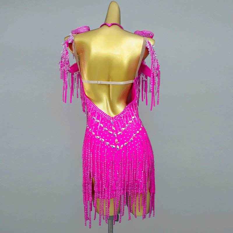 Custom Royal Blue Aqua Competition Latin Dance Dress Blackpool  Rumba Chacha Dancing Costume