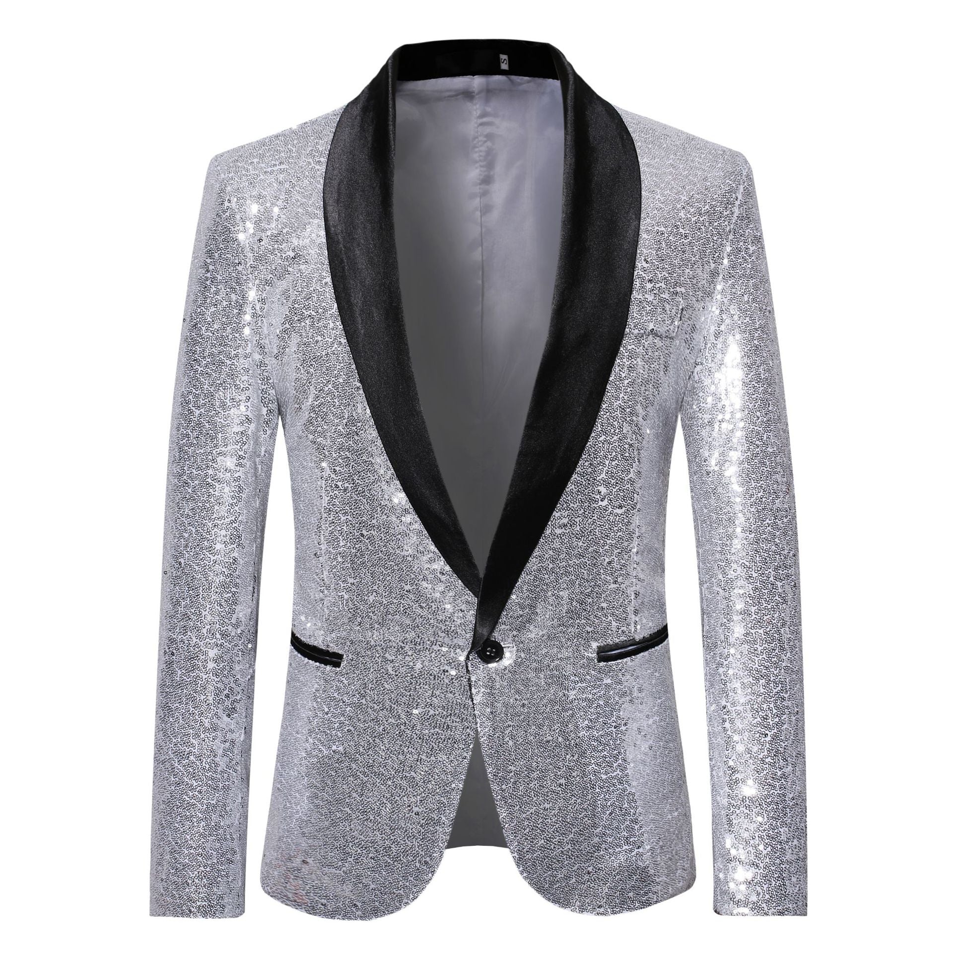 Pink Gold  Silver Blue Sequins Jazz Dance Blazers for Men Youth Host Singers Choir Band Music Production Consert Party Performance Coats for Male - Moderndancedress.com