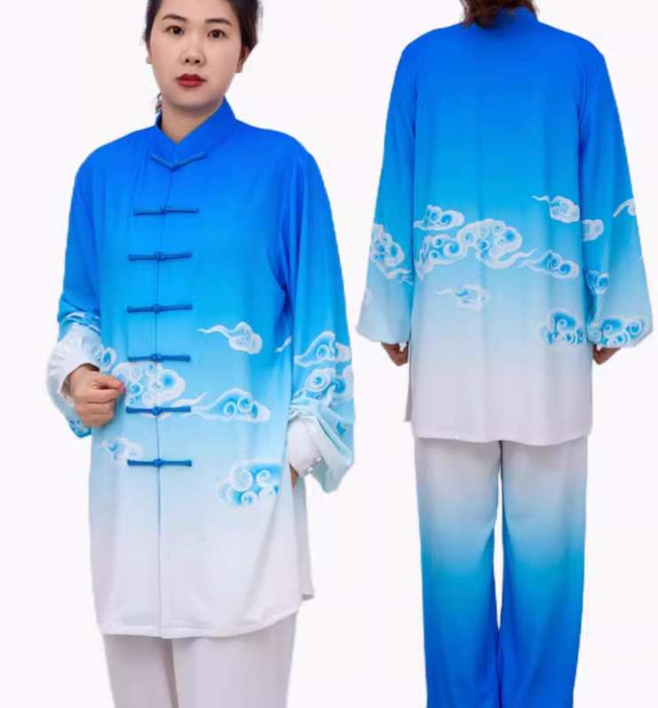 Tai Chi Clothing Female Wushu Chinese Kung Fu Martial Art Ompetition Performance Uniforms Men's Martial Arts Tai Chi Practice Clothes - Moderndancedress.com