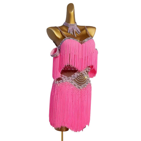 Custom Size Competition Latin Dance Dresses for Women Girls Green Black Wine Blue Salsa Rumba Chacha Blackpool Dance Clothes