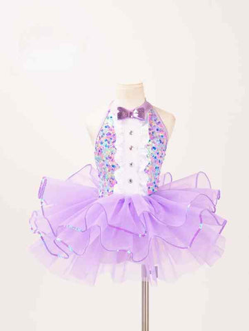Children Toddlers Purple blue sparkle sequins tutu skirt ballet dance dresses jazz dance costumes kindergartens princess dance outfits for kids