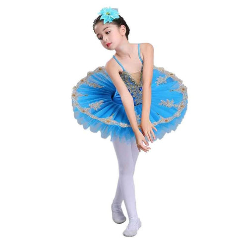 Children's little swan lake ballet dance dress costume ballet  TUTU skirts girls pettiskirt ballerina performance clothing - Moderndancedress.com