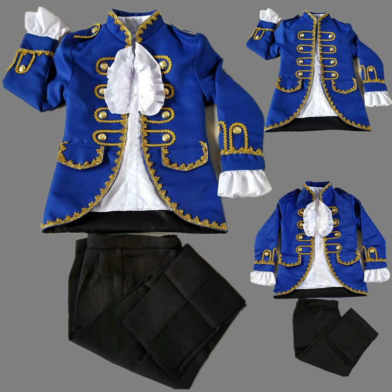 Boys Jazz Dance Costumes prince noble coat court performance suit, saxophone instrument performance suit chorus suit - Moderndancedress.com