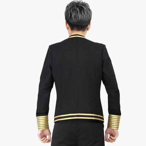Men's jazz dance coats blazers night club model show stage performance ds dj singers host coats professional dance tops and jackets - Moderndancedress.com