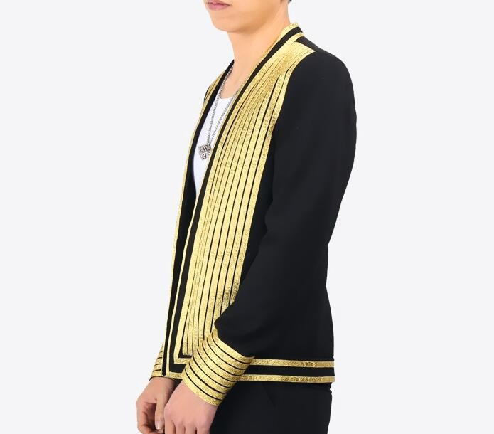 Men's jazz dance coats blazers night club model show stage performance ds dj singers host coats professional dance tops and jackets - Moderndancedress.com