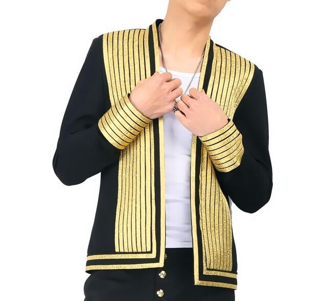 Men's jazz dance coats blazers night club model show stage performance ds dj singers host coats professional dance tops and jackets - Moderndancedress.com