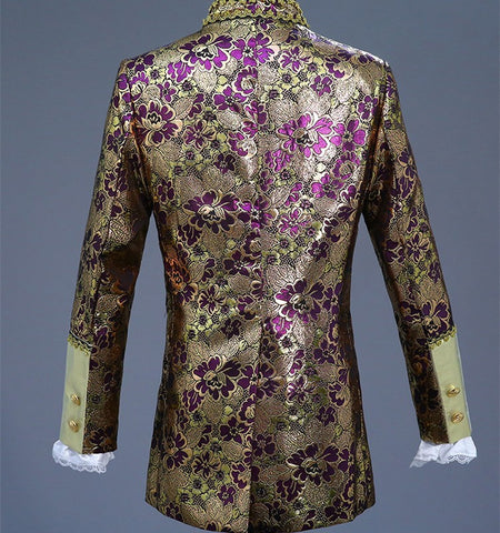 Christmas Court Men Suit European Style Prom Wedding Groomsman Formal dresses Singer Chorus Drama Outfit Studio Stage Costume - Moderndancedress.com