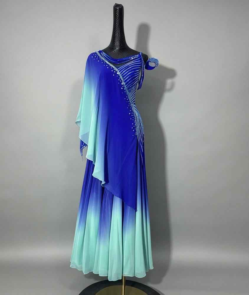 Custom American Smooth ballroom competition dress