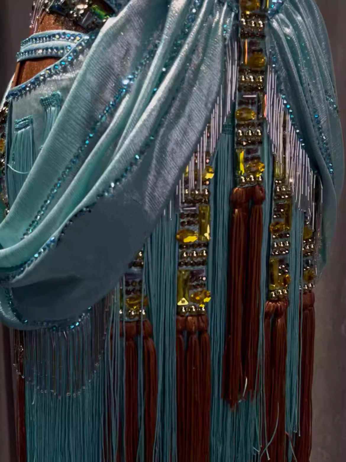 Custom Size Women's Mint Latin Dance Dress Salsa Chacha Rumba Perform Costumes