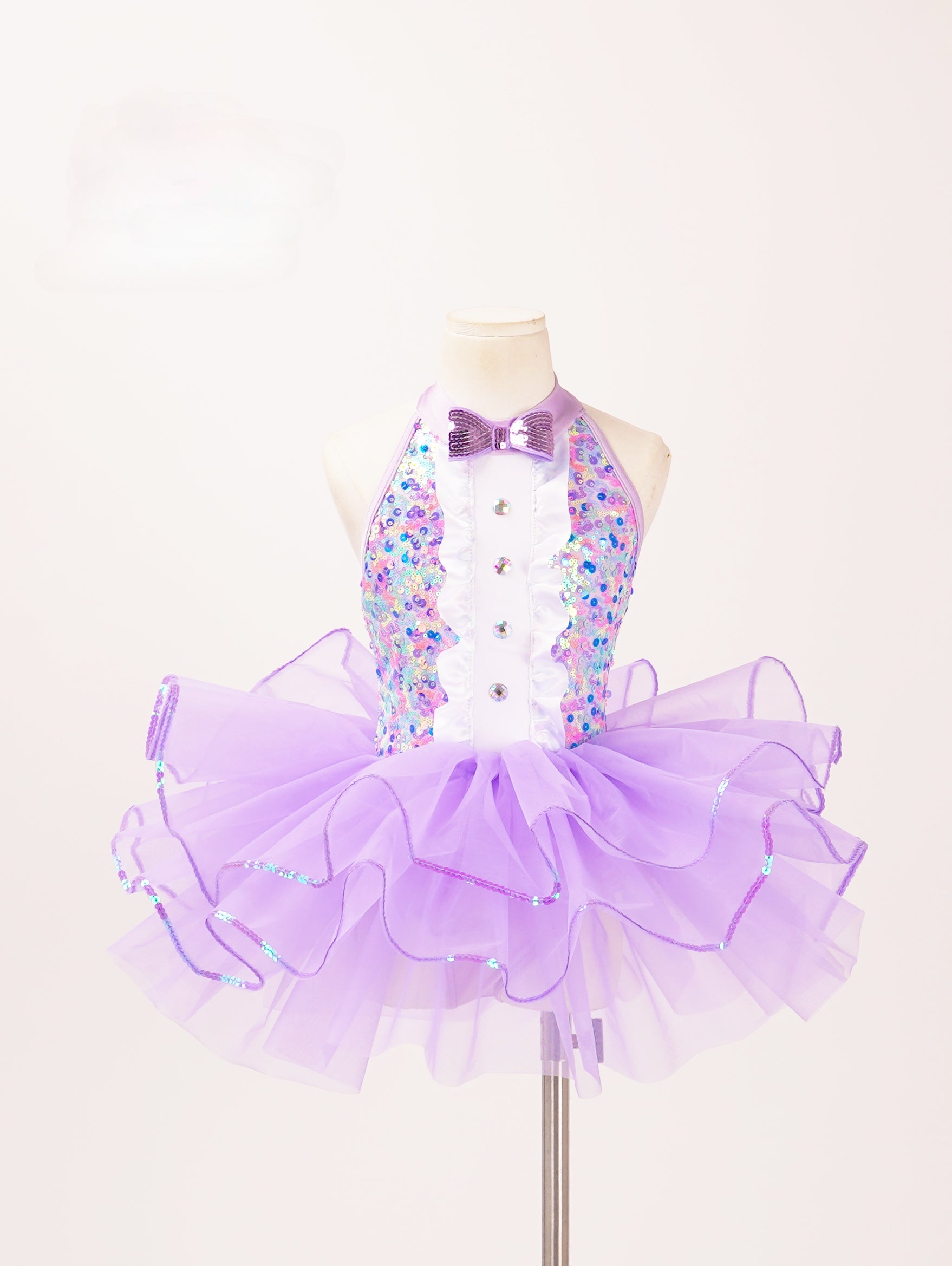 Children Toddlers Purple blue sparkle sequins tutu skirt ballet dance dresses jazz dance costumes kindergartens princess dance outfits for kids
