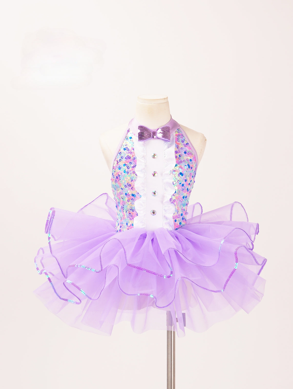 Children Toddlers Purple blue sparkle sequins tutu skirt ballet dance dresses jazz dance costumes kindergartens princess dance outfits for kids