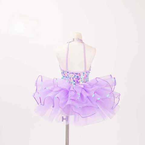 Children Toddlers Purple blue sparkle sequins tutu skirt ballet dance dresses jazz dance costumes kindergartens princess dance outfits for kids