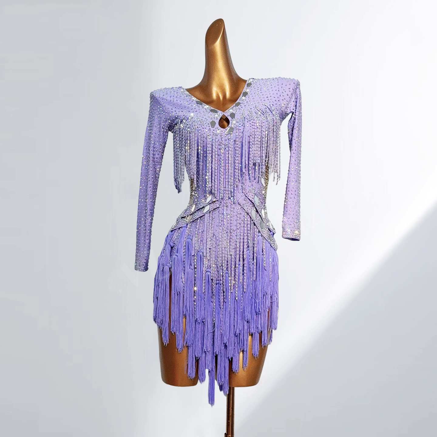 Custom Size Competition Latin Dance Dresses for Women Pink Wine Salsa Rumba Chacha Dance Costumes