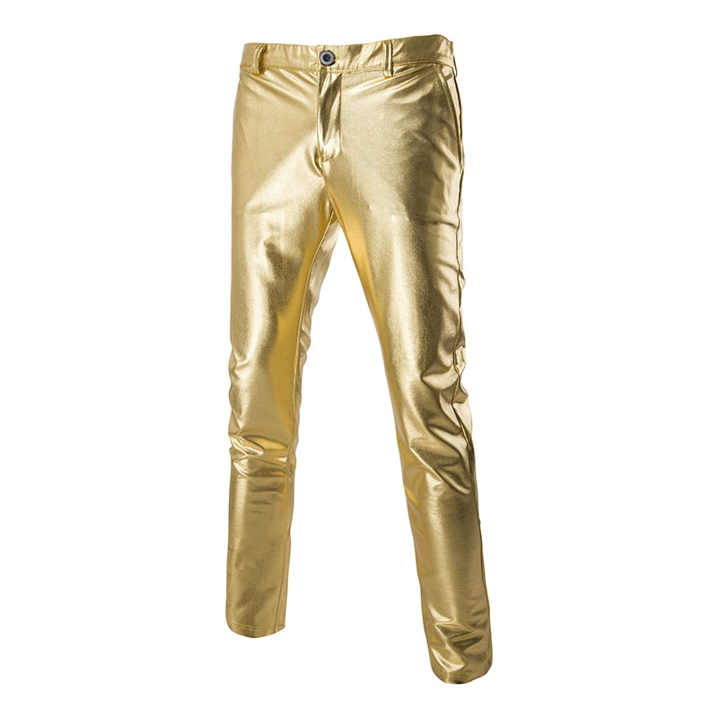 Men's gold silver Jazz Dance Pants  Costumes Casual feet trousers Pants - Moderndancedress.com