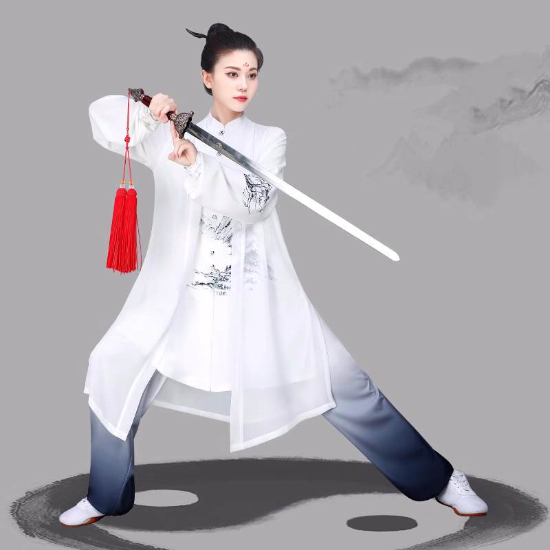 Tai Chi clothing for women men chinese kung fu uniforms wushu competition Baduanjin suit men's martial arts performance clothes - Moderndancedress.com