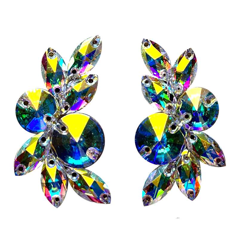 Rhinestones Dance  Earrings for Women  Modern Latin Ballroom Tango Salsa Dance Competition Ear Accessories