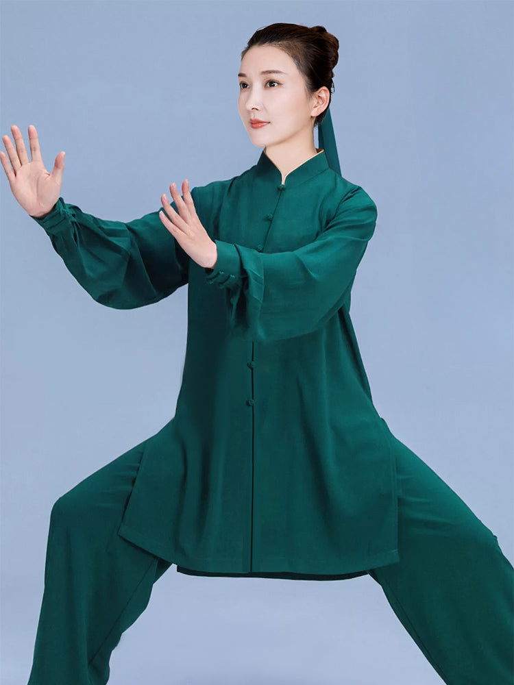 Tai chi clothing women China Chinese kungfu suit Tai Ji Chuan kungfu uniforms for unisex martial art wushu performance clothes - Moderndancedress.com