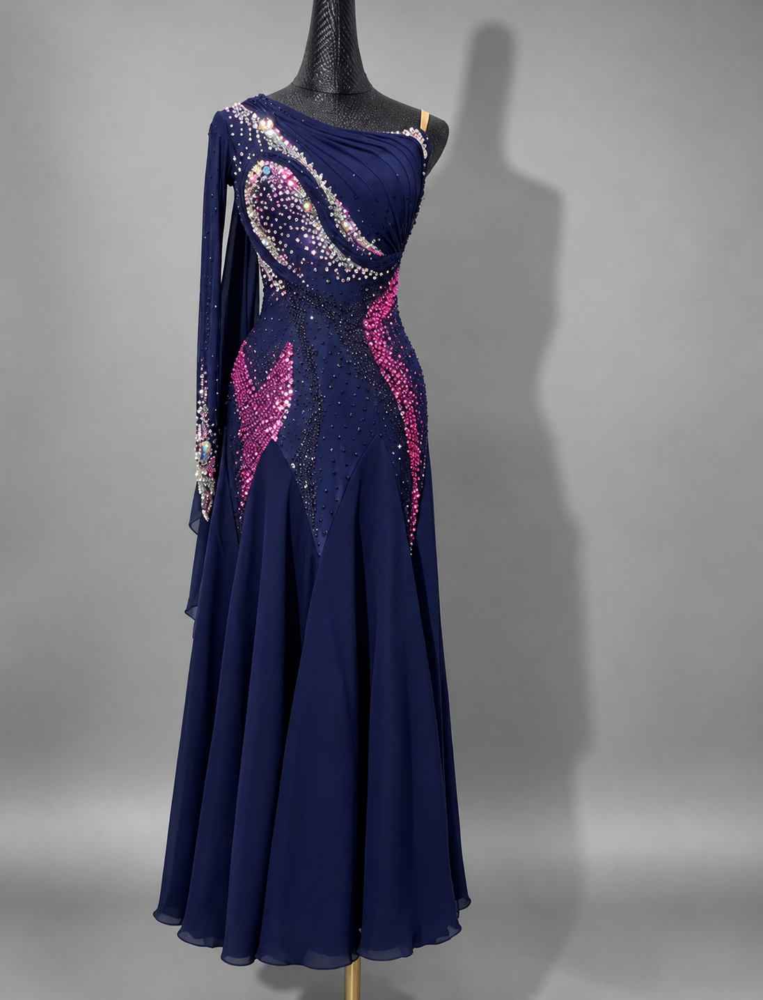 Custom American Smooth ballroom competition dress