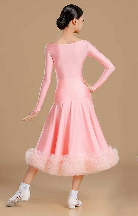 Girls Pink Ballroom Dance Dress