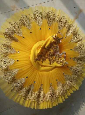 Professional Ballet Tutus Adult Swan lake Ballet Dance Clothes for girls Pancake tutu Child Ballerina Figure Skating Dress - Moderndancedress.com