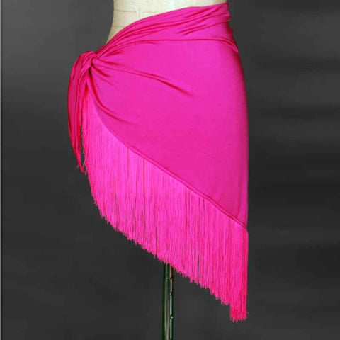 Women  Latin Dance Skirt Professional Sumba Tassel Dancing Skirt Adult Cheap Rumba Latin Dance Dress - Moderndancedress.com