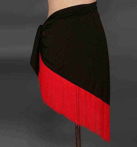 Women  Latin Dance Skirt Professional Sumba Tassel Dancing Skirt Adult Cheap Rumba Latin Dance Dress - Moderndancedress.com