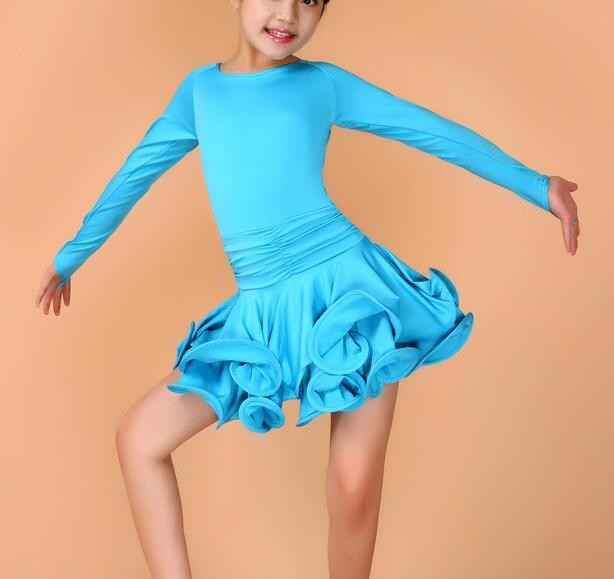 Girls Latin Dance Dress Children Fancy Dress Kids Ballroom Dance Wear Salsa Tango Rumba Cha Cha Costume