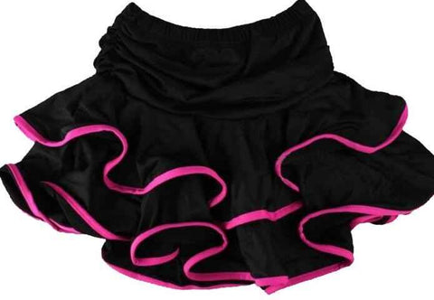 Girls Latin Dance Skirt Ballroom Samba Chacha Dancing Dress inside with shorts Kids Mini Skirt - Moderndancedress.com