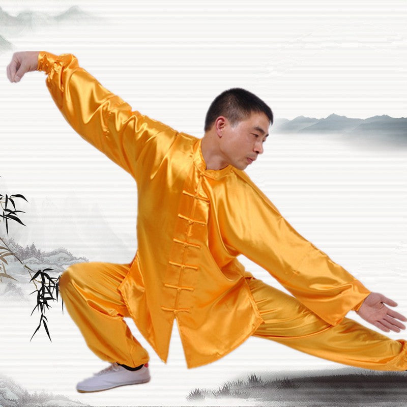 Chinese Kung Fu uniforms Long sleeve Tai Chi clothing South Korea Martial Arts Costume wushu Performance Suit.
