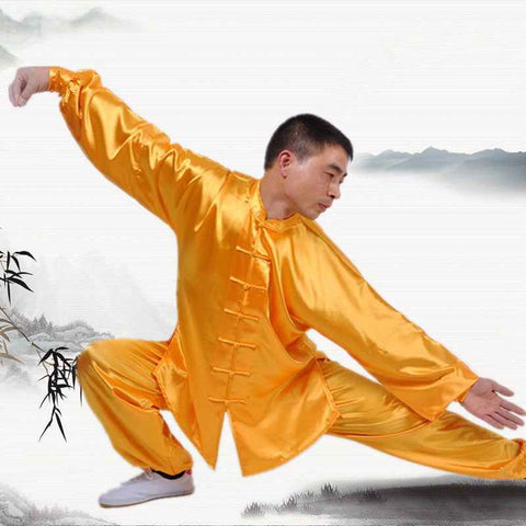 Chinese Kung Fu uniforms Long sleeve Tai Chi clothing South Korea Martial Arts Costume wushu Performance Suit - Moderndancedress.com