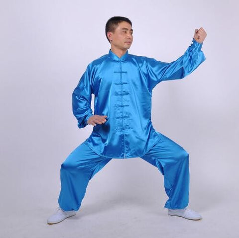 Chinese Kung Fu uniforms Long sleeve Tai Chi clothing South Korea Martial Arts Costume wushu Performance Suit