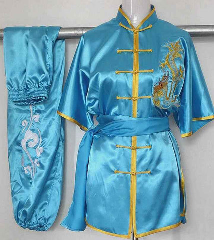 Chinese wushu uniform Kungfu clothes Martial arts suit ChangQuan clothing for women children girl boy men kids embroidery dragon - Moderndancedress.com