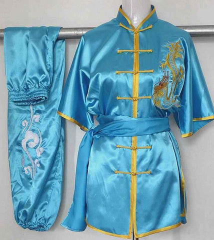 Chinese wushu uniform Kungfu clothes Martial arts suit ChangQuan clothing for women children girl boy men kids embroidery dragon