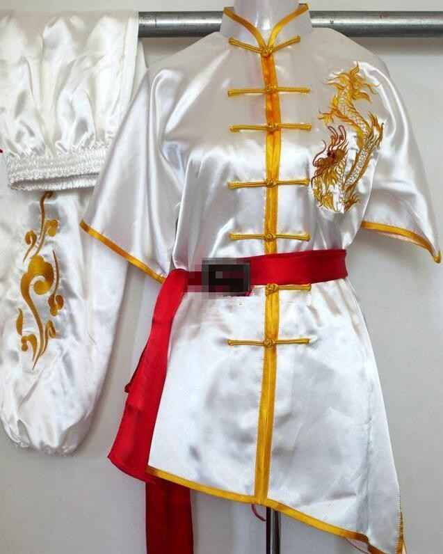 Chinese wushu uniform Kungfu clothes Martial arts suit ChangQuan clothing for women children girl boy men kids embroidery dragon - Moderndancedress.com