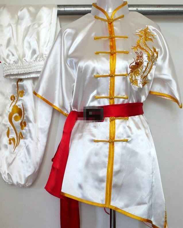 Chinese wushu uniform Kungfu clothes Martial arts suit ChangQuan clothing for women children girl boy men kids embroidery dragon