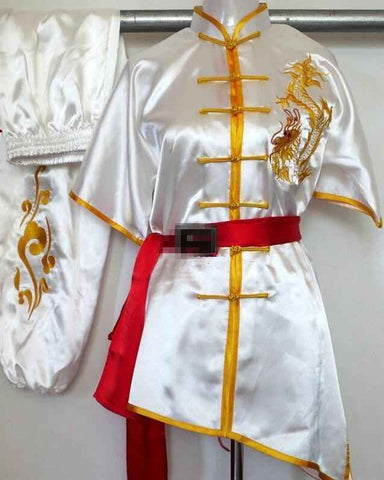Chinese wushu uniform Kungfu clothes Martial arts suit ChangQuan clothing for women children girl boy men kids embroidery dragon - Moderndancedress.com
