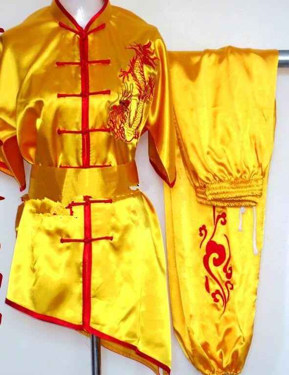 Chinese wushu uniform Kungfu clothes Martial arts suit ChangQuan clothing for women children girl boy men kids embroidery dragon - Moderndancedress.com