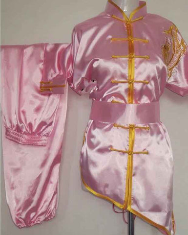 Chinese wushu uniform Kungfu clothes Martial arts suit ChangQuan clothing for women children girl boy men kids embroidery dragon - Moderndancedress.com