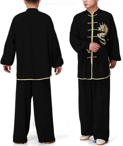 Tai Chi Suits Cotton Wu Shu Clothes Kung Fu Uniform Morning Exercise Martial Arts Performance Wear Tai Chi Kung Fu Uniform - Moderndancedress.com