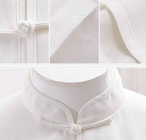 Chiffon Tai Chi Clothing for Summer Martial Arts - Chinese Style Exercise Wear for Middle-Aged and Elderly Men and Women - Moderndancedress.com