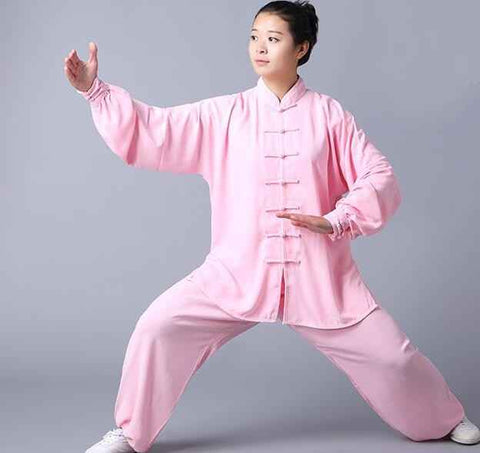 Chiffon Tai Chi Clothing for Summer Martial Arts - Chinese Style Exercise Wear for Middle-Aged and Elderly Men and Women - Moderndancedress.com